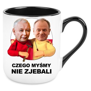 KUBEK KACZYŃSKI TUSK SĄSIEDZI CZEGO MYŚMY PREZENT URODZINY 330ml+OPAKOWANIE