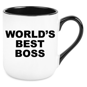 KUBEK WORLD'S BEST BOSS THE OFFICE zabawny PREZENT 330ml + OPAKOWANIE