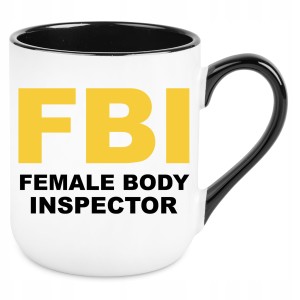 KUBEK FBI ZABAWNY ŚMIESZNY PREZENT URODZINY 330ml + OPAKOWANIE