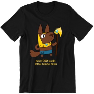 NASUS 1000 STACK ZABAWNA KOSZULKA LEAGUE OF LEGENDS na PREZENT
