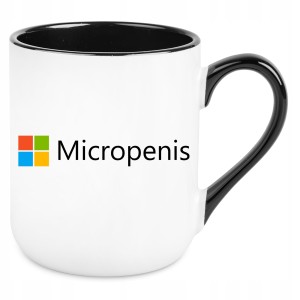 KUBEK Micropenis MICROSOFT ŚMIESZNY PREZENT dla INFORMATYKA 330ml +KARTONIK