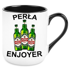 KUBEK PERŁA ENJOYER ZABAWNY ŚMIESZNY PREZENT URODZINY 330ml + OPAKOWANIE