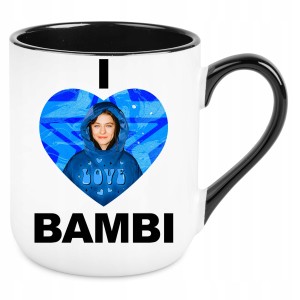 KUBEK I LOVE BAMBI śmieszny ZABAWNY PREZENT na URODZINY ŚWIĘTA + OPAKOWANIE