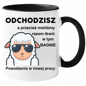 Kubek PREZENT POŻEGNANIE Z PRACY ODEJŚCIE Z PRACY owieczka ODCHODZISZ