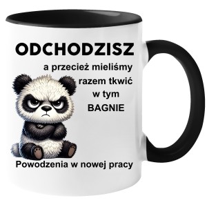 Kubek PREZENT POŻEGNANIE Z PRACY ODEJŚCIE Z PRACY PANDA ODCHODZISZ