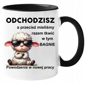 Kubek PREZENT POŻEGNANIE Z PRACY ODEJŚCIE Z PRACY owca ODCHODZISZ
