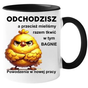 Kubek PREZENT POŻEGNANIE Z PRACY ODEJŚCIE Z PRACY Piskle ODCHODZISZ