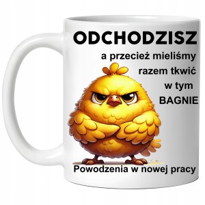 Kubek PREZENT POŻEGNANIE Z PRACY ODEJŚCIE Z PRACY Piskle ODCHODZISZ