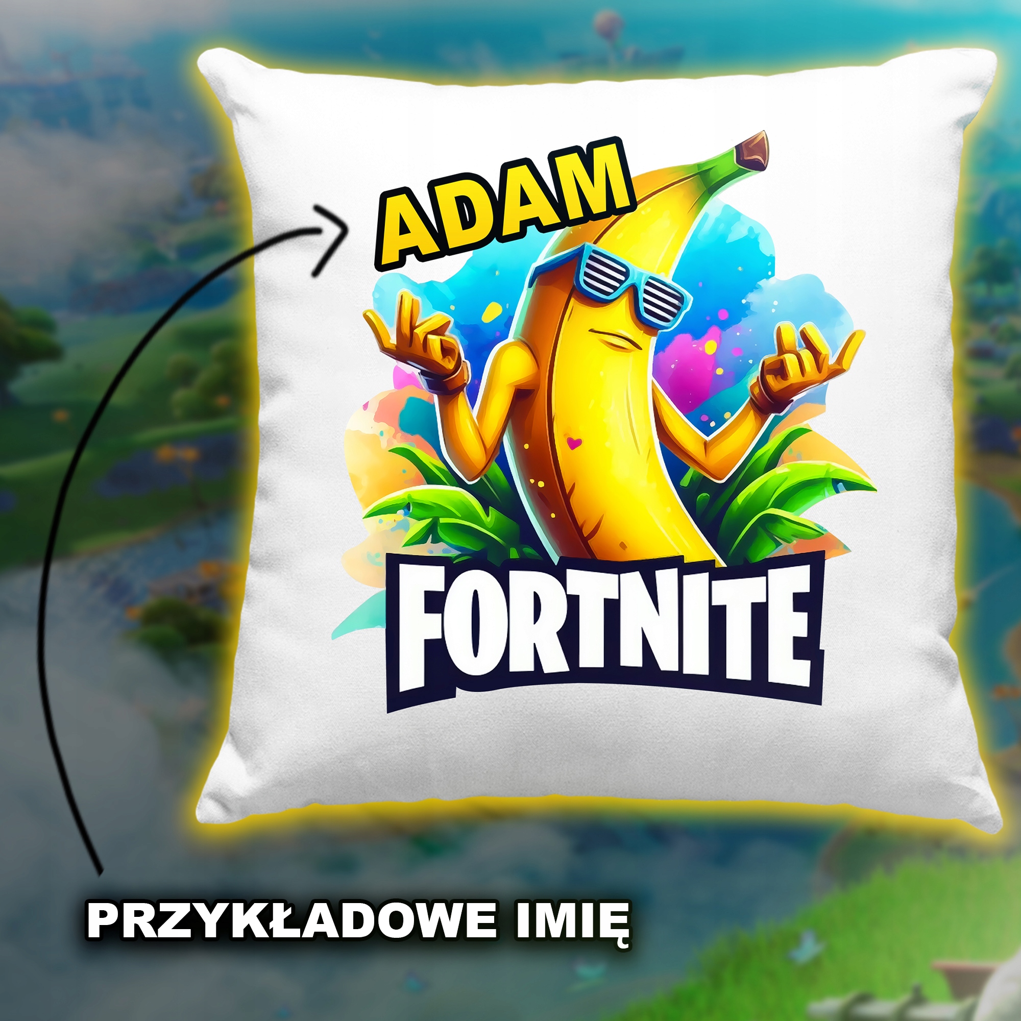 PODUSZKA FORTNITE IMI POLSKI PRODUKT PREZENT Dla DZIECKA URODZINY